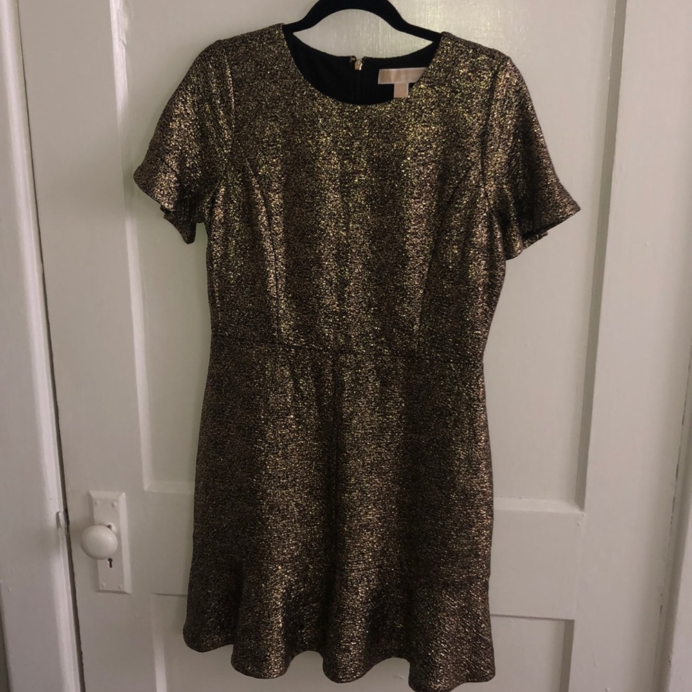 Gold Michael Kors party dress